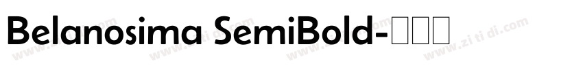 Belanosima SemiBold字体转换